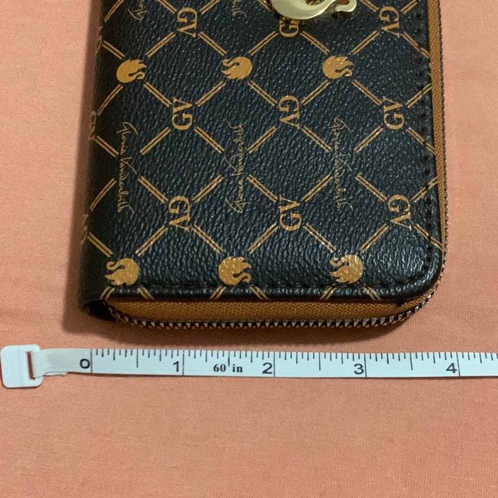 Vintage Gloria Vanderbilt Swan Logo Wallet Like New - Picture 5 of 5